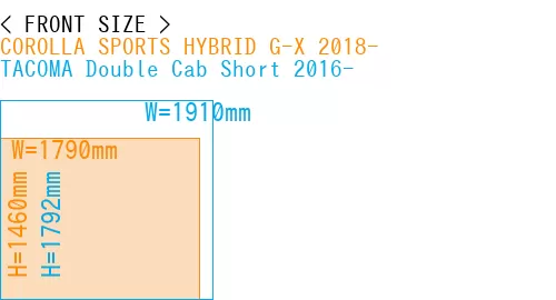 #COROLLA SPORTS HYBRID G-X 2018- + TACOMA Double Cab Short 2016-